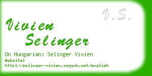 vivien selinger business card